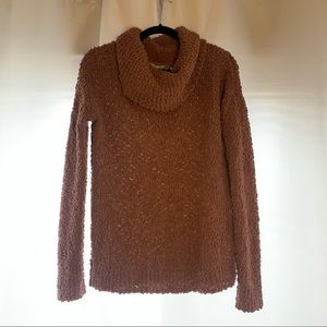 Pink Republic Women's Cowl Neck Sweater Muted Pink Cute Cowl Neck Medium